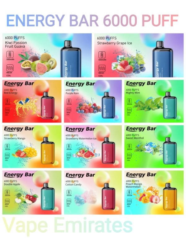 Energy Bar 6000 Puffs