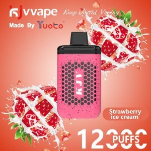 Yuoto-KJV-12000-Puffs-Strawberry-Ice-Cream