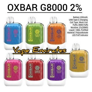 OXBAR G8000 Disposable 2% Vape