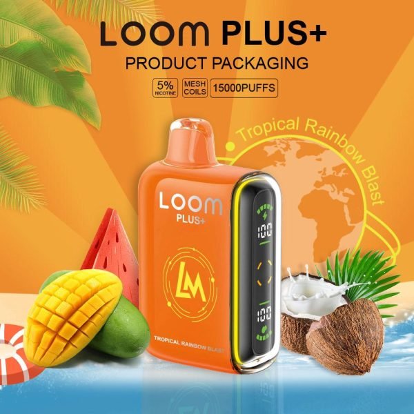 Loom Plus 15000 Puffs Tropical Rainbow Blast