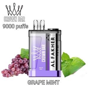 Al Fakher Crown Bar Crystal 9000 Puffs Grape Mint