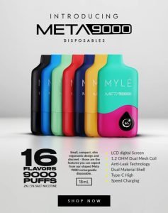 MYLE Meta 9000 Puffs Disposable Vape