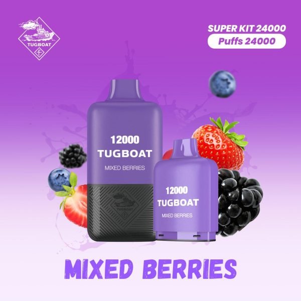 Tugboat Super 24000 Puffs Kit Mixed Berries