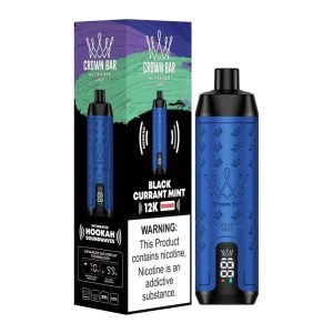 Al-Fakher Crown Bar 12000 Puffs DTL Blackcurrant Mint