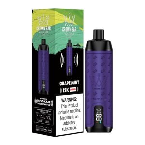 Al-Fakher Crown Bar 12000 Puffs DTL Grape Mint