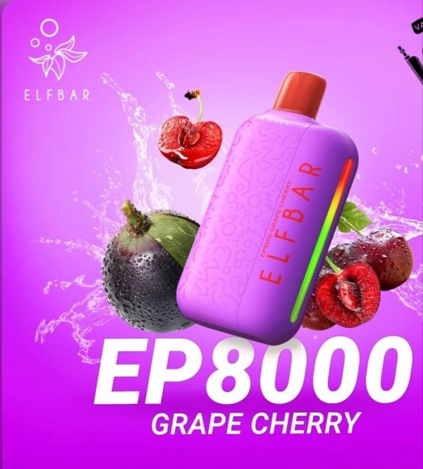 ELF BAR EP8000 Disposable Vape Grape Cherry