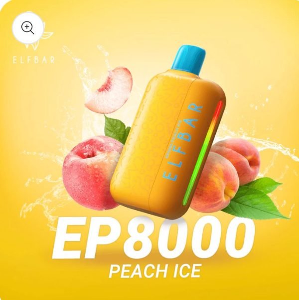 ELF BAR EP8000 Disposable Vape Peach Ice