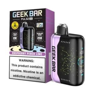 Geek Bar Pulse X 25k Disposable Vape Raspberry Peach Lime