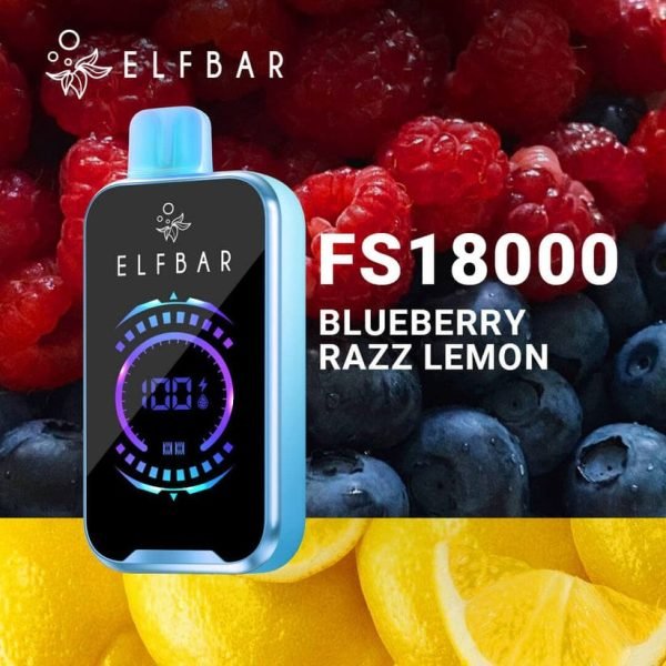 Elf Bar FS18000 Disposable Vape Blueberry Razz Lemon