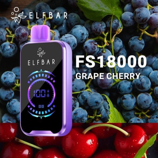 Elf Bar FS18000 Disposable Vape Grape Cherry