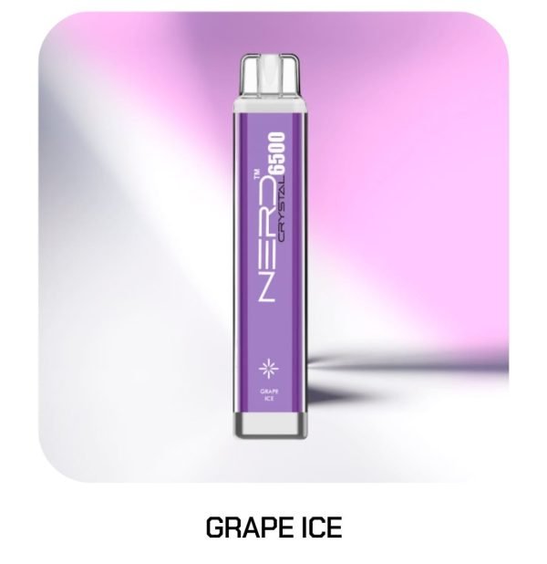 NERD Crystal 5500 Puffs Disposable Vape Grape Ice