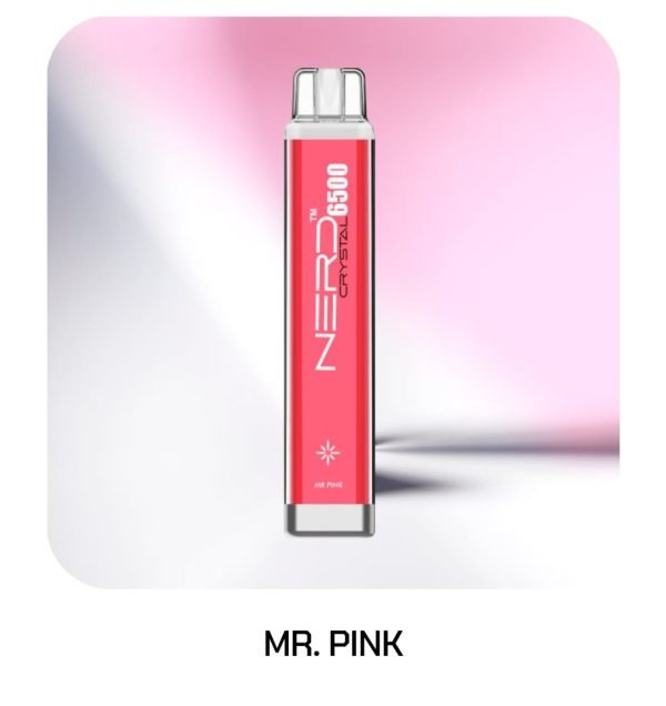 NERD Crystal 5500 Puffs Disposable Vape Mr Pink