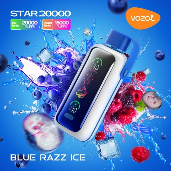 VOZOL Star 20000 Puffs Disposable Blue Razz Ice