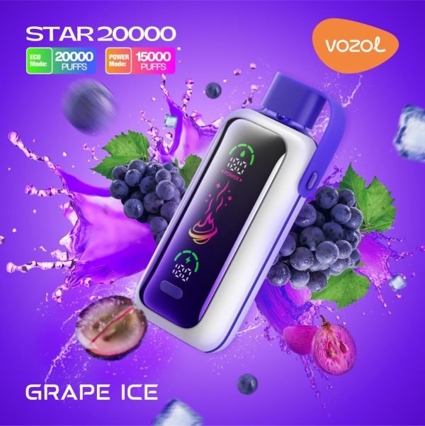 VOZOL Star 20000 Puffs Disposable Grape Ice