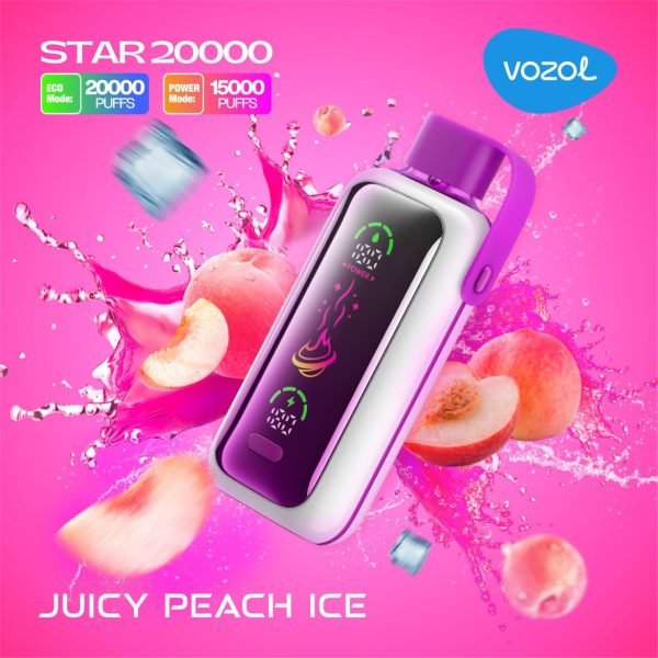 VOZOL Star 20000 Puffs Disposable Peach Ice