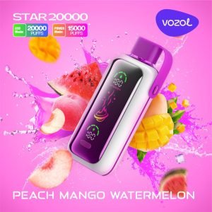 VOZOL Star 20000 Puffs Disposable Peach Mango Watermelon