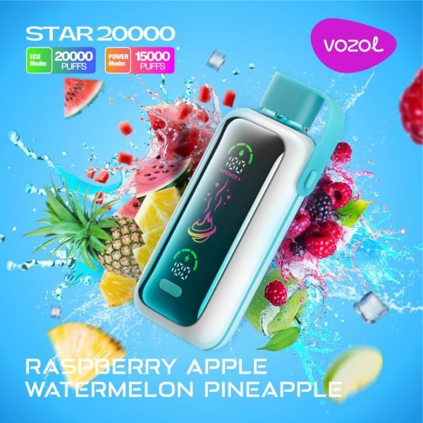 VOZOL Star 20000 Puffs Disposable Raspberry Apple watermelon Pineapple