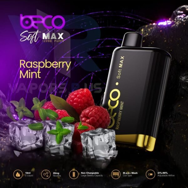 Beco Soft Max 12000 Puffs Vape Raspberry Mint