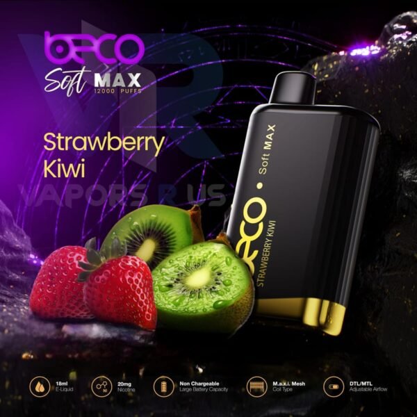 Beco Soft Max 12000 Puffs Vape Strawberry Kiwi