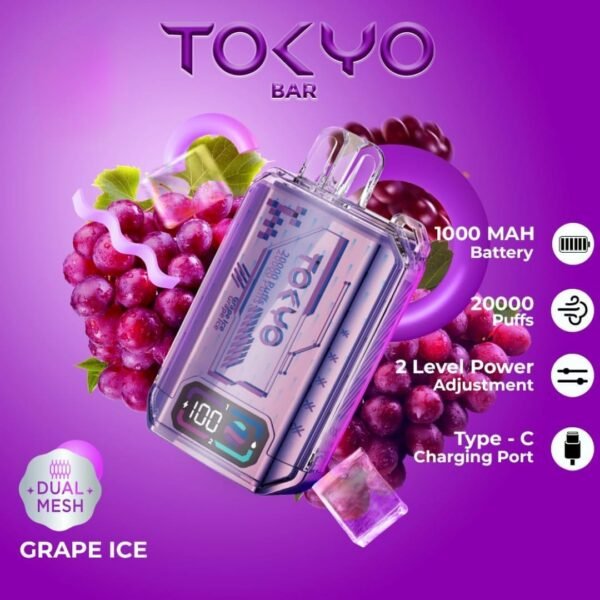 TOKYO Bar 20000 Puffs grape ice