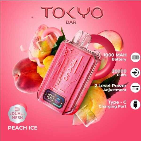 TOKYO Bar 20000 Puffs peach ice